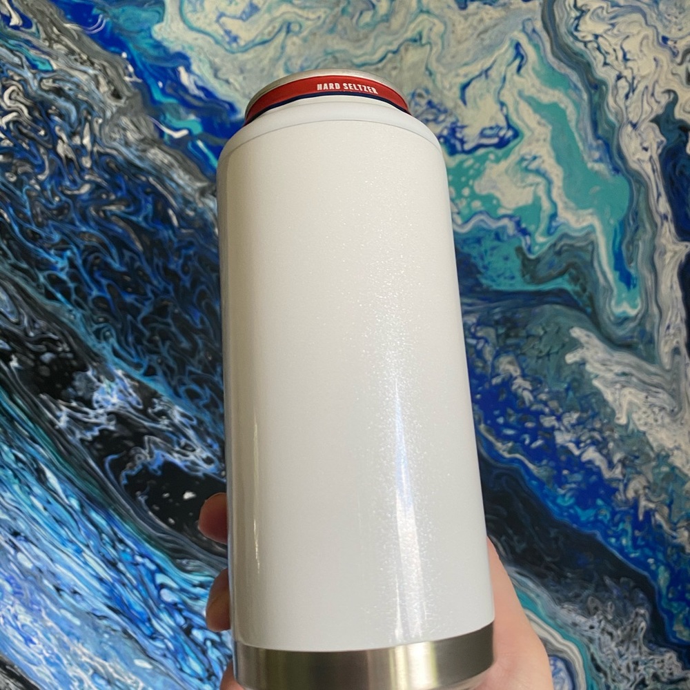Stainless steel skinny can koozie white claw - Picture 2 of 6